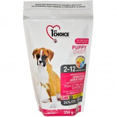 1ST CHOICE PUPPY GROWTH SENSITIVE SKIN & COAT 350G CTY