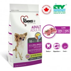 1ST CHOICE ADULT DOG HEALTHY SKIN & COAT TOY & SMALL BREEDS 2.72KG CTY