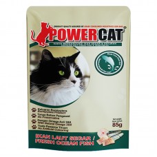 POWERCAT CAT POUCH OCEAN FISH  85G CTY