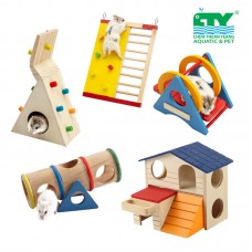 CARNO COLOURFUL HAMSTER WOODEN CLIMBING LADDER CTY