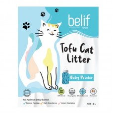 BELIF TOFU CAT LITTER 2.8KG - BABY POWDER CTY