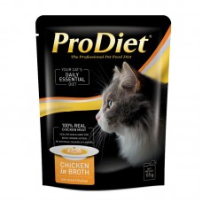 PRODIET POUCH CHICKEN IN BROTH 85G CTY