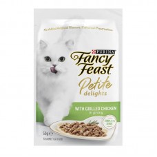 FANCY FEAST PETITE DELIGHTS GRILLED CHICKEN IN GRAVY 50G