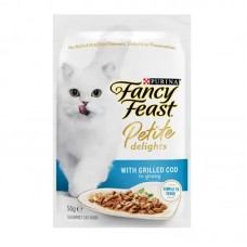 FANCY FEAST PETITE DELIGHTS GRILLED COD IN GRAVY 50G