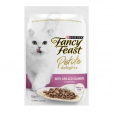 FANCY FEAST PETITE DELIGHTS GRILLED SALMON IN GRAVY 50G