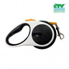 AIWO SHELL RETRACTABLE DOG LEASH WITH LIGHT 3M WHITE