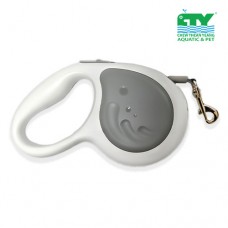AIWO WHALE RETRACTABLE DOG LEASH WITH LIGHT 5M GREY