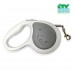 AIWO WHALE RETRACTABLE DOG LEASH WITH LIGHT 5M GREY CTY