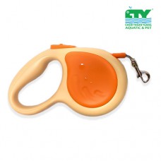 AIWO WHALE RETRACTABLE DOG LEASH WITH LIGHT 5M ORANGE
