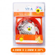 VILA TIE OUT PVC CABLE 4.8MMX 2.8MMX20``  CTY