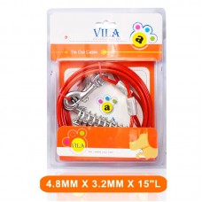 VILA TIE OUT PVC CABLE 4.8MMX3.2MMX15``