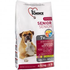 1ST CHOICE 7+ SENIOR  SENSITIVE SKIN & COAT 6KG 