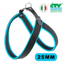 FERPLAST AGILA FLUO 6 HARNESS BLUE 25MM