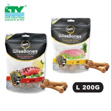 GNAWLERS WISE BONE 200G TURKEY WITH PARSLEY L SIZE CTY