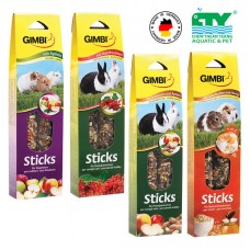 GIMBI STICKS FOR RODENTS WITH CARROTS AND BEETROOT 110G CTY
