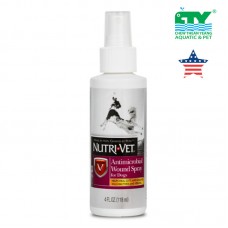 NUTRI-VET ANTIMICROBIAL WOUND SPRAY FOR DOG 118ML