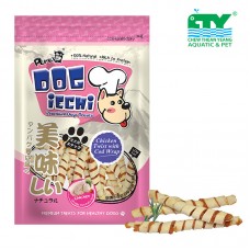 PEPETS DOGIECHI CHICKEN TWIST WITH COD WRAP 100G CTY