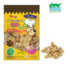 PEPETS DOGIECHI RAWHIDE KNOT WRAPPED BY CHICKEN 100G