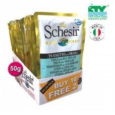 SCHESIR CAT FOOD POUCH 50G (10+2)